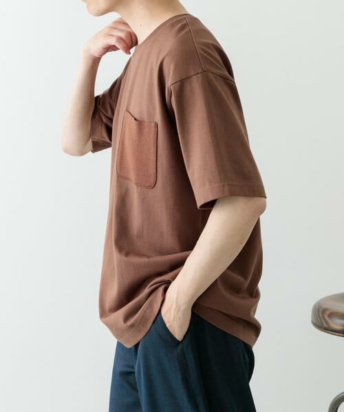URBAN RESEARCH ITEMS / アーバンリサーチ アイテムズ Tシャツ | ポケット切替クルーネックTシャツ | 詳細4
