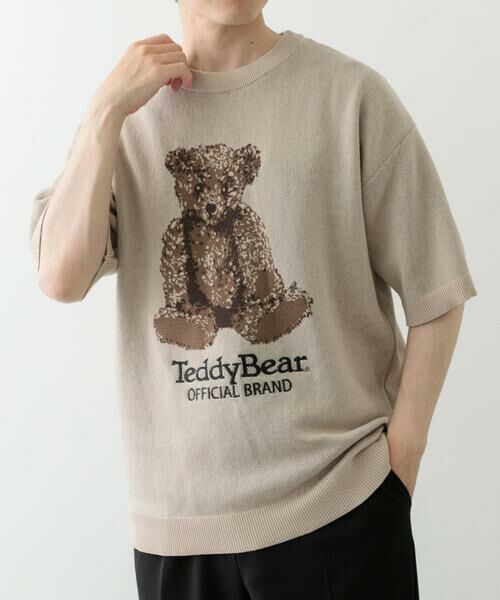 URBAN RESEARCH ITEMS/アーバンリサーチ アイテムズ Teddy Bear クルーネックサマーニット ベージュ M URBAN RESEARCH ITEMS/アーバンリサーチ アイテムズ Teddy Bear クルーネックサマーニット ベージュ M