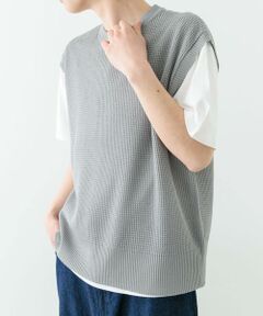 URBAN RESEARCH ITEMS / アーバンリサーチ アイテムズ Tシャツ | ワッフルニットベスト+Tシャツセット