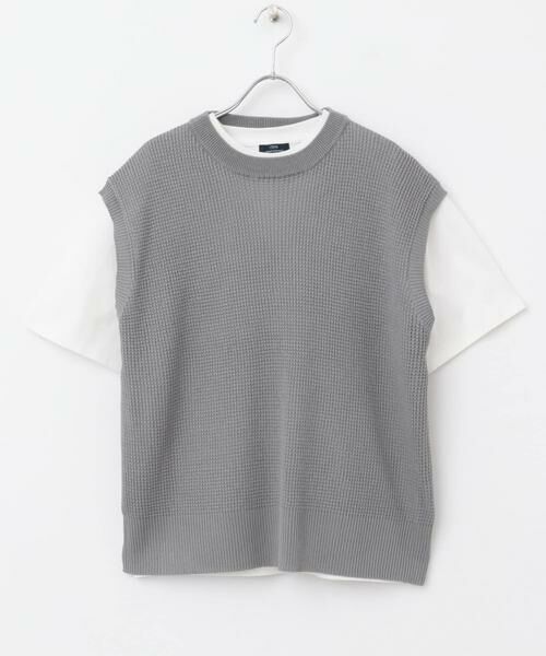 URBAN RESEARCH ITEMS / アーバンリサーチ アイテムズ Tシャツ | ワッフルニットベスト+Tシャツセット | 詳細13
