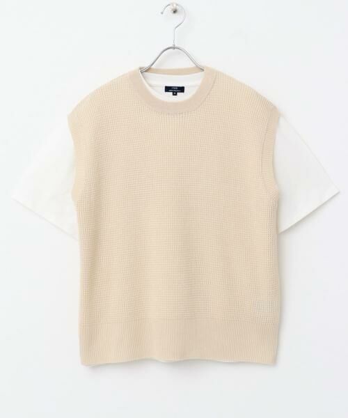 URBAN RESEARCH ITEMS / アーバンリサーチ アイテムズ Tシャツ | ワッフルニットベスト+Tシャツセット | 詳細20