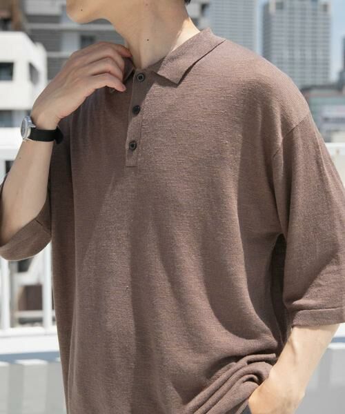 URBAN RESEARCH ITEMS / アーバンリサーチ アイテムズ ポロシャツ | レーヨンリネン半袖ニットポロ | 詳細2