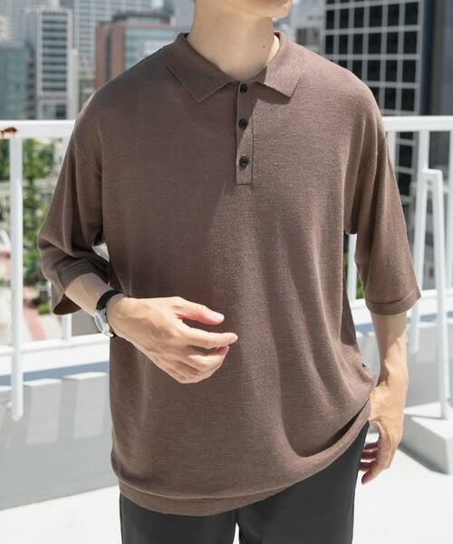 URBAN RESEARCH ITEMS / アーバンリサーチ アイテムズ ポロシャツ | レーヨンリネン半袖ニットポロ | 詳細3