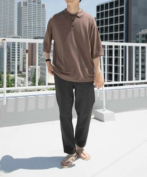 URBAN RESEARCH ITEMS / アーバンリサーチ アイテムズ ポロシャツ | レーヨンリネン半袖ニットポロ | 詳細4