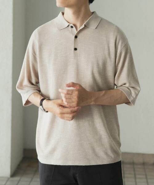 URBAN RESEARCH ITEMS / アーバンリサーチ アイテムズ ポロシャツ | レーヨンリネン半袖ニットポロ | 詳細9