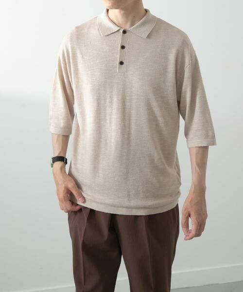 URBAN RESEARCH ITEMS / アーバンリサーチ アイテムズ ポロシャツ | レーヨンリネン半袖ニットポロ | 詳細18