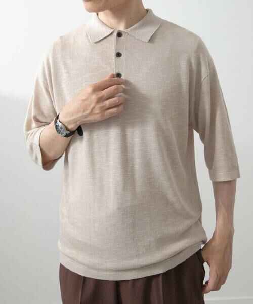URBAN RESEARCH ITEMS / アーバンリサーチ アイテムズ ポロシャツ | レーヨンリネン半袖ニットポロ | 詳細13