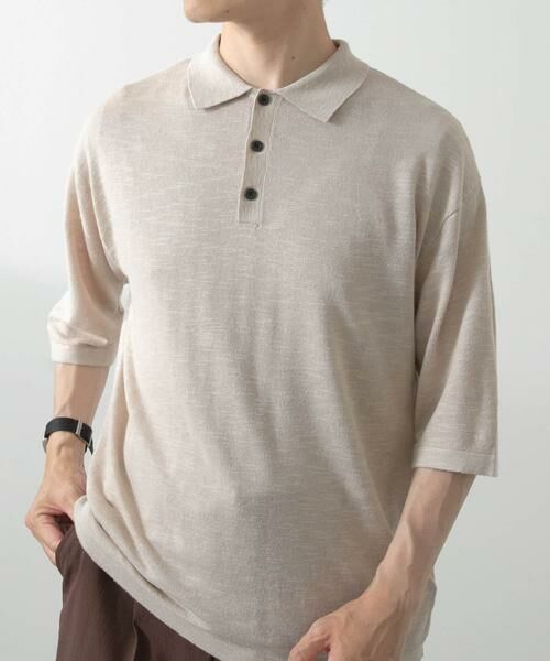 URBAN RESEARCH ITEMS / アーバンリサーチ アイテムズ ポロシャツ | レーヨンリネン半袖ニットポロ | 詳細15