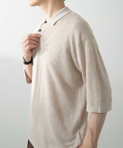 URBAN RESEARCH ITEMS / アーバンリサーチ アイテムズ ポロシャツ | レーヨンリネン半袖ニットポロ | 詳細16