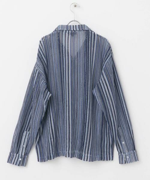 URBAN RESEARCH ITEMS / アーバンリサーチ アイテムズ シャツ・ブラウス | マルチストライプレースオープンカラーシャツ | 詳細24