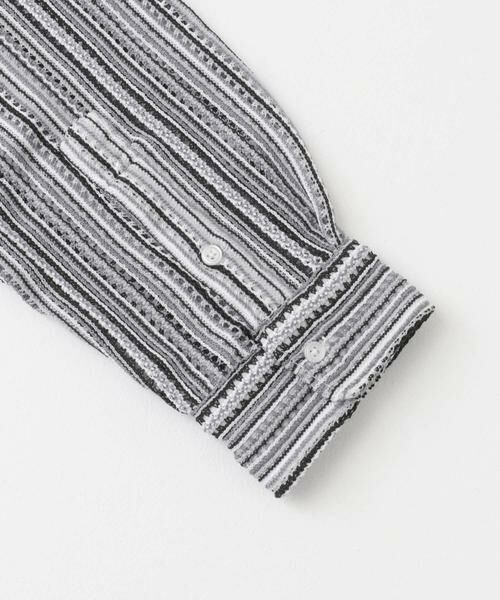 URBAN RESEARCH ITEMS / アーバンリサーチ アイテムズ シャツ・ブラウス | マルチストライプレースオープンカラーシャツ | 詳細28