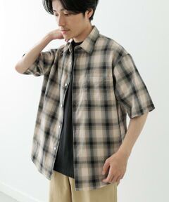 URBAN RESEARCH ITEMS / アーバンリサーチ アイテムズ シャツ・ブラウス | オンブレチェックショートスリーブシャツ