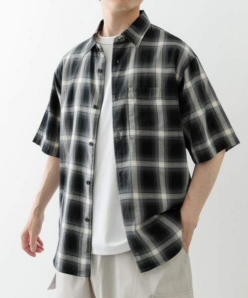 URBAN RESEARCH ITEMS / アーバンリサーチ アイテムズ シャツ・ブラウス | オンブレチェックショートスリーブシャツ | 詳細7