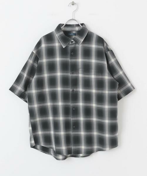 URBAN RESEARCH ITEMS / アーバンリサーチ アイテムズ シャツ・ブラウス | オンブレチェックショートスリーブシャツ | 詳細14