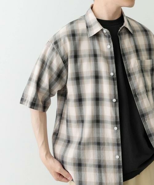 URBAN RESEARCH ITEMS / アーバンリサーチ アイテムズ シャツ・ブラウス | オンブレチェックショートスリーブシャツ | 詳細19