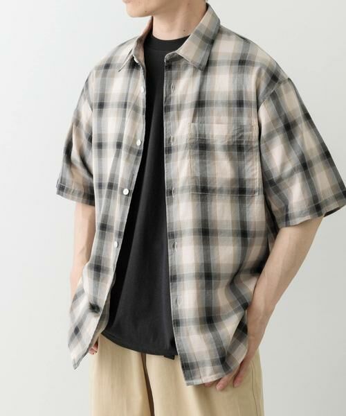 URBAN RESEARCH ITEMS / アーバンリサーチ アイテムズ シャツ・ブラウス | オンブレチェックショートスリーブシャツ | 詳細21