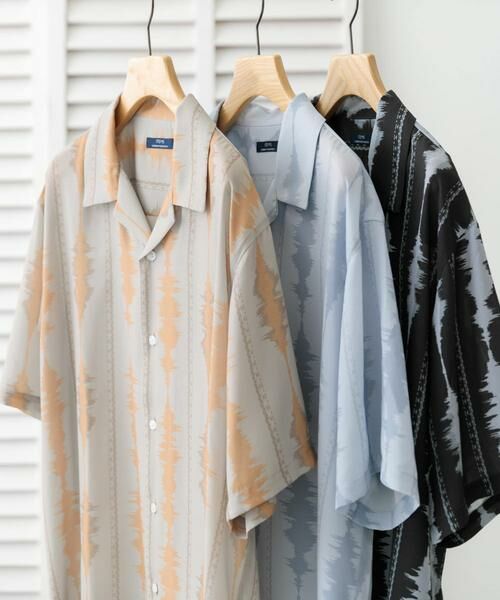 URBAN RESEARCH ITEMS / アーバンリサーチ アイテムズ シャツ・ブラウス | デジタルストライププリント半袖シャツ | 詳細1