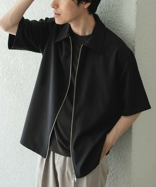 URBAN RESEARCH ITEMS / アーバンリサーチ アイテムズ シャツ・ブラウス | 2wayストレッチジップアップ半袖シャツ | 詳細12