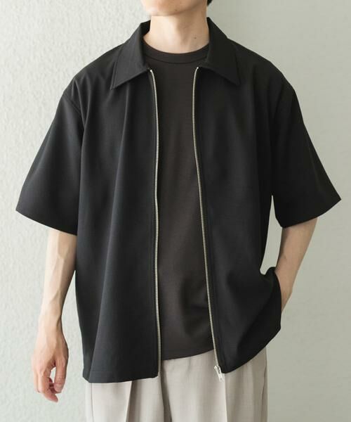 URBAN RESEARCH ITEMS / アーバンリサーチ アイテムズ シャツ・ブラウス | 2wayストレッチジップアップ半袖シャツ | 詳細13