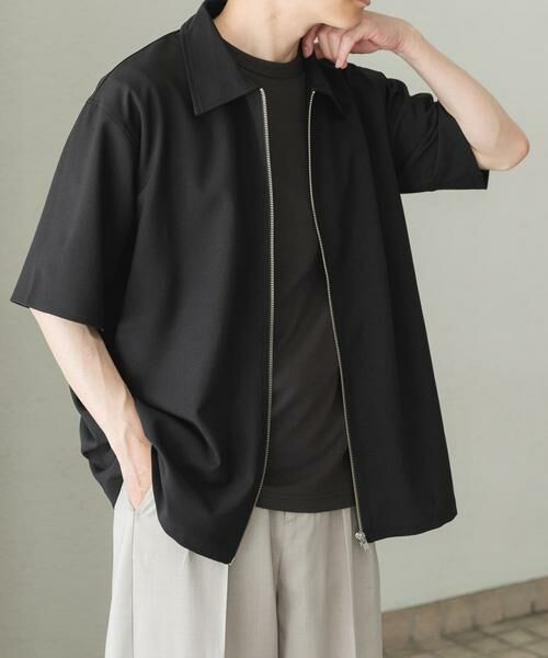 URBAN RESEARCH ITEMS / アーバンリサーチ アイテムズ シャツ・ブラウス | 2wayストレッチジップアップ半袖シャツ | 詳細14
