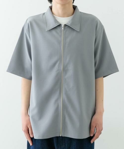 URBAN RESEARCH ITEMS / アーバンリサーチ アイテムズ シャツ・ブラウス | 2wayストレッチジップアップ半袖シャツ | 詳細30
