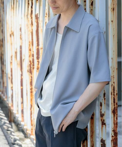 URBAN RESEARCH ITEMS / アーバンリサーチ アイテムズ シャツ・ブラウス | 2wayストレッチジップアップ半袖シャツ | 詳細23