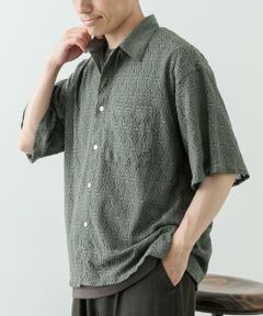 URBAN RESEARCH ITEMS / アーバンリサーチ アイテムズ シャツ・ブラウス | レギュラーカラーレース半袖シャツ