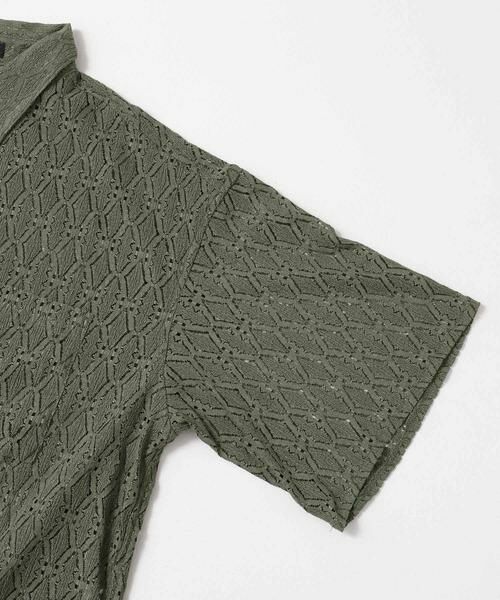 URBAN RESEARCH ITEMS / アーバンリサーチ アイテムズ シャツ・ブラウス | レギュラーカラーレース半袖シャツ | 詳細6
