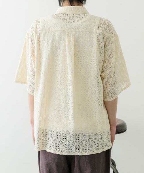 URBAN RESEARCH ITEMS / アーバンリサーチ アイテムズ シャツ・ブラウス | レギュラーカラーレース半袖シャツ | 詳細13