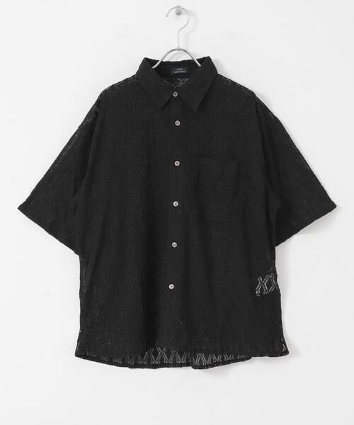 URBAN RESEARCH ITEMS / アーバンリサーチ アイテムズ シャツ・ブラウス | レギュラーカラーレース半袖シャツ | 詳細21