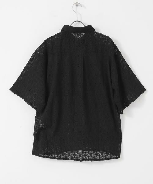URBAN RESEARCH ITEMS / アーバンリサーチ アイテムズ シャツ・ブラウス | レギュラーカラーレース半袖シャツ | 詳細24
