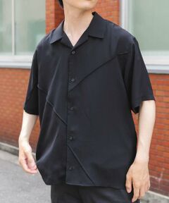 URBAN RESEARCH ITEMS / アーバンリサーチ アイテムズ シャツ・ブラウス | パネルピンタックオープンカラー半袖シャツ