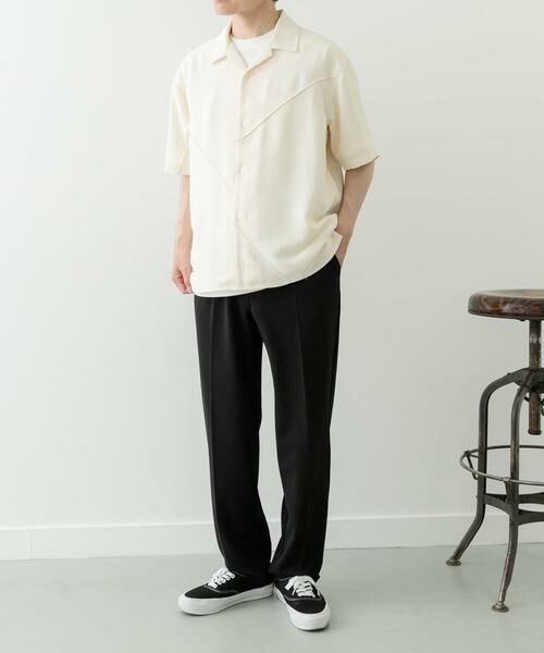 URBAN RESEARCH ITEMS / アーバンリサーチ アイテムズ シャツ・ブラウス | パネルピンタックオープンカラー半袖シャツ | 詳細10