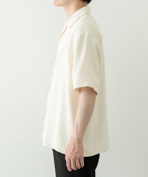 URBAN RESEARCH ITEMS / アーバンリサーチ アイテムズ シャツ・ブラウス | パネルピンタックオープンカラー半袖シャツ | 詳細12