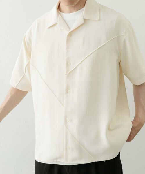 URBAN RESEARCH ITEMS / アーバンリサーチ アイテムズ シャツ・ブラウス | パネルピンタックオープンカラー半袖シャツ | 詳細5