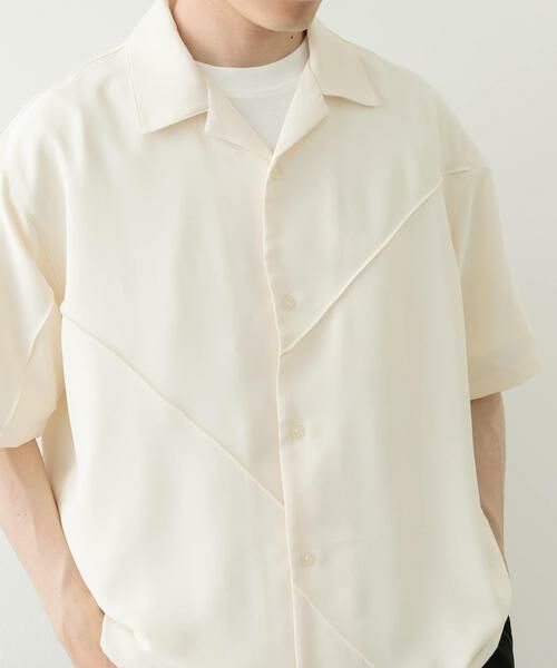 URBAN RESEARCH ITEMS / アーバンリサーチ アイテムズ シャツ・ブラウス | パネルピンタックオープンカラー半袖シャツ | 詳細6