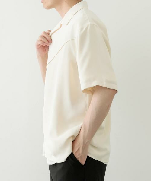 URBAN RESEARCH ITEMS / アーバンリサーチ アイテムズ シャツ・ブラウス | パネルピンタックオープンカラー半袖シャツ | 詳細8