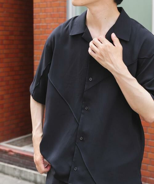 URBAN RESEARCH ITEMS / アーバンリサーチ アイテムズ シャツ・ブラウス | パネルピンタックオープンカラー半袖シャツ | 詳細16