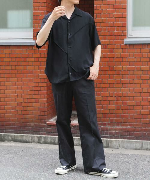 URBAN RESEARCH ITEMS / アーバンリサーチ アイテムズ シャツ・ブラウス | パネルピンタックオープンカラー半袖シャツ | 詳細17