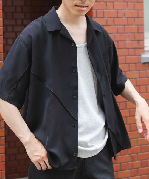 URBAN RESEARCH ITEMS / アーバンリサーチ アイテムズ シャツ・ブラウス | パネルピンタックオープンカラー半袖シャツ | 詳細19
