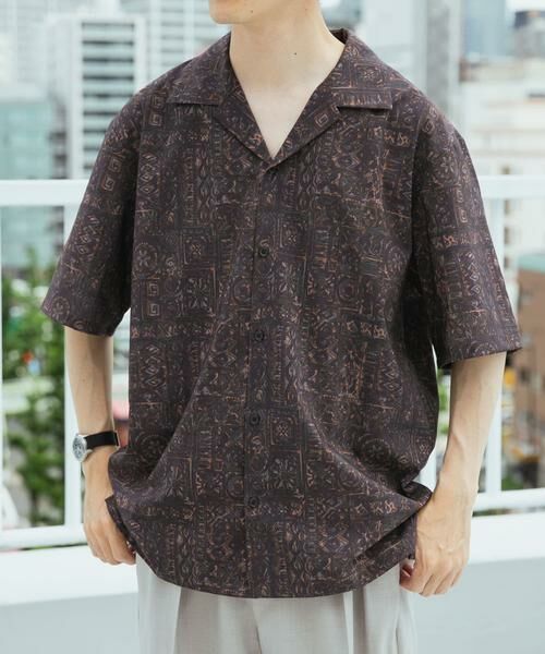 URBAN RESEARCH ITEMS / アーバンリサーチ アイテムズ シャツ・ブラウス | Batik Print Open Collar shirts | 詳細7