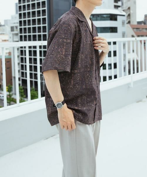 URBAN RESEARCH ITEMS / アーバンリサーチ アイテムズ シャツ・ブラウス | Batik Print Open Collar shirts | 詳細9