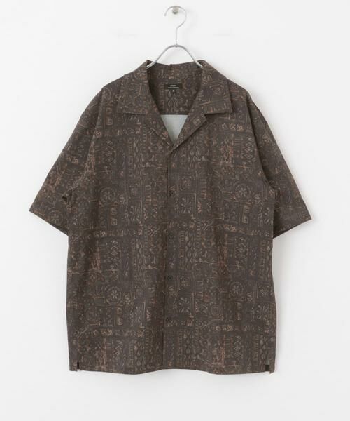 URBAN RESEARCH ITEMS / アーバンリサーチ アイテムズ シャツ・ブラウス | Batik Print Open Collar shirts | 詳細11