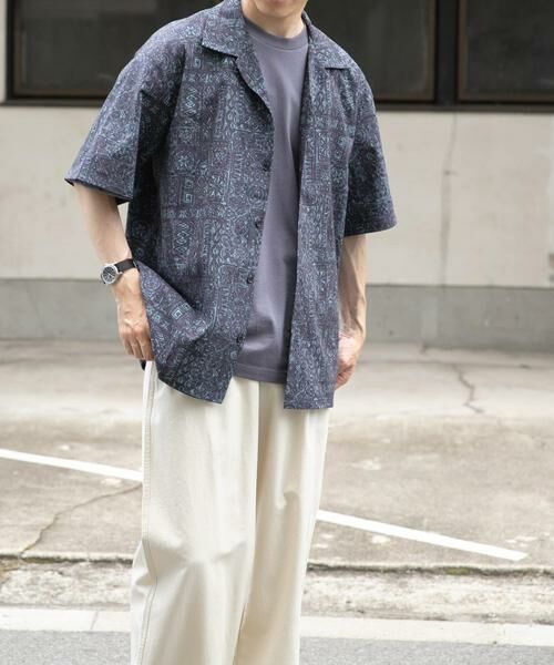 URBAN RESEARCH ITEMS / アーバンリサーチ アイテムズ シャツ・ブラウス | Batik Print Open Collar shirts | 詳細18