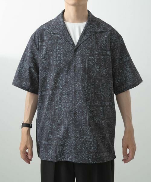 URBAN RESEARCH ITEMS / アーバンリサーチ アイテムズ シャツ・ブラウス | Batik Print Open Collar shirts | 詳細20