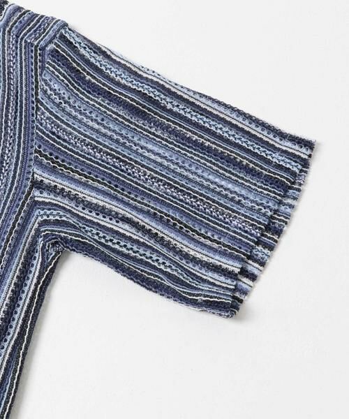 URBAN RESEARCH ITEMS / アーバンリサーチ アイテムズ シャツ・ブラウス | マルチストライプレースオープンカラーショートスリーブシャツ | 詳細16