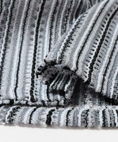 URBAN RESEARCH ITEMS / アーバンリサーチ アイテムズ シャツ・ブラウス | マルチストライプレースオープンカラーショートスリーブシャツ | 詳細27