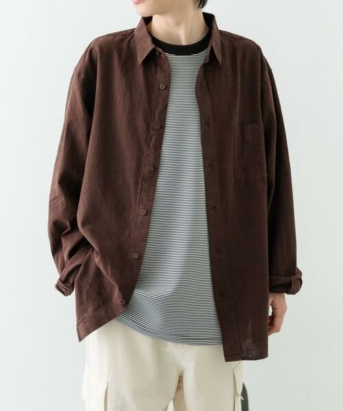 URBAN RESEARCH ITEMS / アーバンリサーチ アイテムズ シャツ・ブラウス | 『セットアップ対応』天然素材リネンコットンレギュラーカラーシャツ | 詳細10