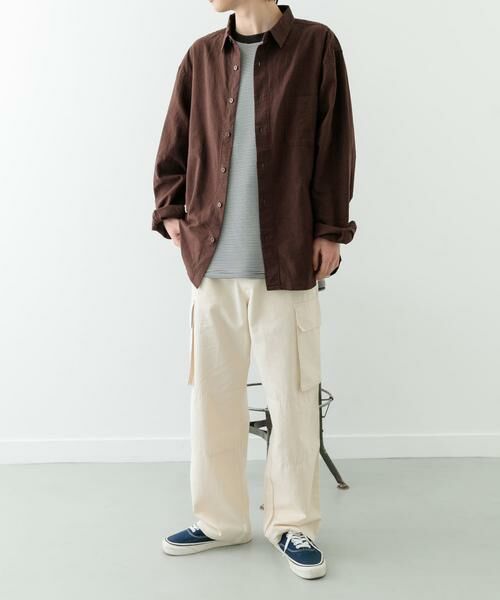 URBAN RESEARCH ITEMS / アーバンリサーチ アイテムズ シャツ・ブラウス | 『セットアップ対応』天然素材リネンコットンレギュラーカラーシャツ | 詳細14