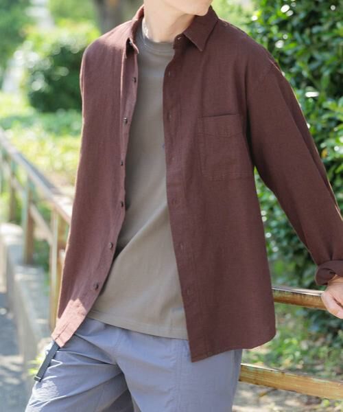 URBAN RESEARCH ITEMS / アーバンリサーチ アイテムズ シャツ・ブラウス | 『セットアップ対応』天然素材リネンコットンレギュラーカラーシャツ | 詳細3